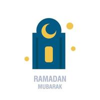 iconos de ramadán oración islámica musulmana y ramadán kareem iconos de línea delgada establecen símbolos modernos de estilo plano aislados en blanco para infografías o uso web vector