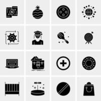 16 Universal Business Icons Vector Creative Icon Illustration to use in web and Mobile Related project