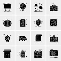 16 Universal Business Icons Vector Creative Icon Illustration to use in web and Mobile Related project