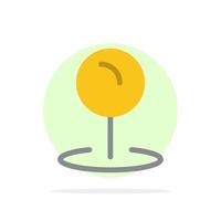 Location Map Pointer Abstract Circle Background Flat color Icon vector