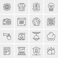 16 Universal Business Icons Vector Creative Icon Illustration to use in web and Mobile Related project