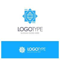 3d Core Forming Design Blue Logo vector