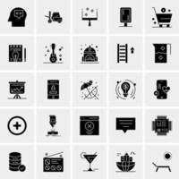 25 iconos de negocios universales vector ilustración de icono creativo para usar en proyectos relacionados con la web y dispositivos móviles