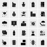 25 iconos de negocios universales vector ilustración de icono creativo para usar en proyectos relacionados con la web y dispositivos móviles