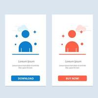 Male Man Person  Blue and Red Download and Buy Now web Widget Card Template vector