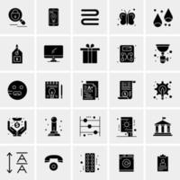 25 iconos de negocios universales vector ilustración de icono creativo para usar en proyectos relacionados con la web y dispositivos móviles