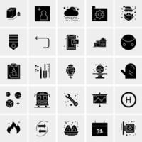 25 iconos de negocios universales vector ilustración de icono creativo para usar en proyectos relacionados con la web y dispositivos móviles