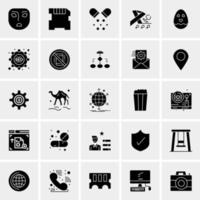 25 iconos de negocios universales vector ilustración de icono creativo para usar en proyectos relacionados con la web y dispositivos móviles