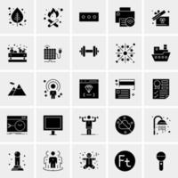 25 iconos de negocios universales vector ilustración de icono creativo para usar en proyectos relacionados con la web y dispositivos móviles