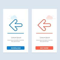 Arrow Arrows Back Point Back  Blue and Red Download and Buy Now web Widget Card Template vector