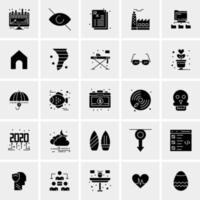 25 iconos de negocios universales vector ilustración de icono creativo para usar en proyectos relacionados con la web y dispositivos móviles