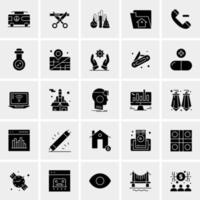 25 iconos de negocios universales vector ilustración de icono creativo para usar en proyectos relacionados con la web y dispositivos móviles