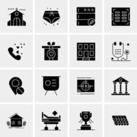 16 Universal Business Icons Vector Creative Icon Illustration to use in web and Mobile Related project