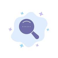 Magnifier Search Dote Blue Icon on Abstract Cloud Background vector