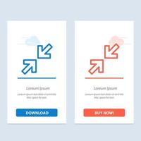 Arrows Arrow Zoom  Blue and Red Download and Buy Now web Widget Card Template vector