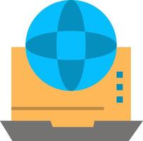 Internet Business Communication Connection Network Online  Flat Color Icon Vector icon banner Template