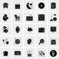 25 iconos de negocios universales vector ilustración de icono creativo para usar en proyectos relacionados con la web y dispositivos móviles