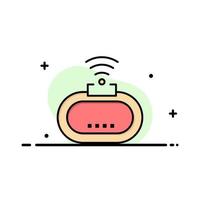 Device Security Wifi Signal Business Logo Template Flat Color vector