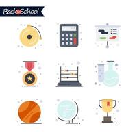 Back to School icon. Education and Learning line icons set. vector