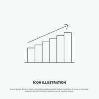 Analysis Chart Analytics Business Graph Market Statistics Line Icon Vector