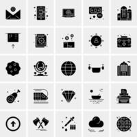 25 iconos de negocios universales vector ilustración de icono creativo para usar en proyectos relacionados con la web y dispositivos móviles