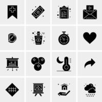 16 Universal Business Icons Vector Creative Icon Illustration to use in web and Mobile Related project