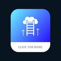 Career Path Career Dream Success Focus Mobile App Button Android and IOS Glyph Version vector