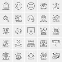 25 Universal Business Icons Vector Creative Icon Illustration to use in web and Mobile Related project