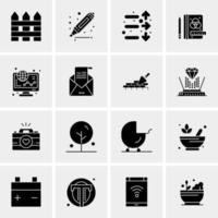 16 Universal Business Icons Vector Creative Icon Illustration to use in web and Mobile Related project