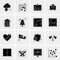 16 Universal Business Icons Vector Creative Icon Illustration to use in web and Mobile Related project