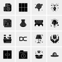 16 Universal Business Icons Vector Creative Icon Illustration to use in web and Mobile Related project