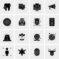 16 Universal Business Icons Vector Creative Icon Illustration to use in web and Mobile Related project