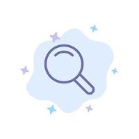 Expanded Search Ui Blue Icon on Abstract Cloud Background vector