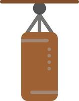 Bag Boxing Punch bag Punching  Flat Color Icon Vector icon banner Template