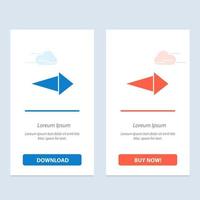 Arrow Right Next  Blue and Red Download and Buy Now web Widget Card Template vector