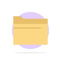 Folder File Data Storage Abstract Circle Background Flat color Icon vector