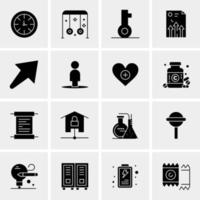 16 Universal Business Icons Vector Creative Icon Illustration to use in web and Mobile Related project