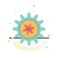 Experiment Gear Setting Lab Abstract Flat Color Icon Template vector