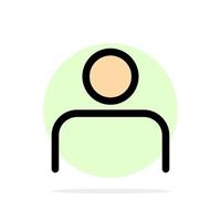 Instagram People Profile Sets User Abstract Circle Background Flat color Icon vector