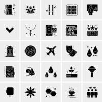 25 iconos de negocios universales vector ilustración de icono creativo para usar en proyectos relacionados con la web y dispositivos móviles