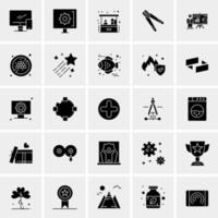 25 iconos de negocios universales vector ilustración de icono creativo para usar en proyectos relacionados con la web y dispositivos móviles