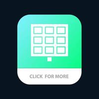 Panel Solar Construction Mobile App Button Android and IOS Glyph Version vector