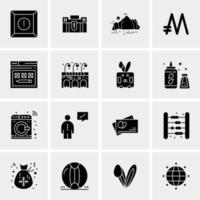 16 Universal Business Icons Vector Creative Icon Illustration to use in web and Mobile Related project