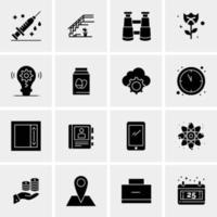 16 Universal Business Icons Vector Creative Icon Illustration to use in web and Mobile Related project