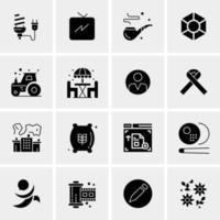 16 Universal Business Icons Vector Creative Icon Illustration to use in web and Mobile Related project