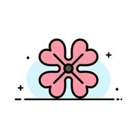 Anemone Anemone Flower Flower Spring Flower  Business Flat Line Filled Icon Vector Banner Template