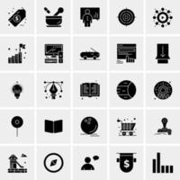 25 iconos de negocios universales vector ilustración de icono creativo para usar en proyectos relacionados con la web y dispositivos móviles