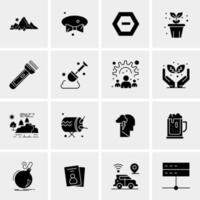 16 Universal Business Icons Vector Creative Icon Illustration to use in web and Mobile Related project