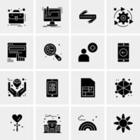 16 Universal Business Icons Vector Creative Icon Illustration to use in web and Mobile Related project