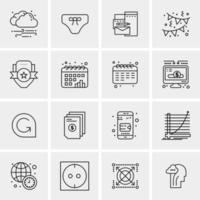 16 Universal Business Icons Vector Creative Icon Illustration to use in web and Mobile Related project